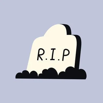 Spooky tombstone vector illustration Stock Illustration