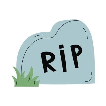 Spooky tombstone vector illustration Stock Illustration