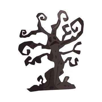 Spooky Tree illustration Stock Illustration