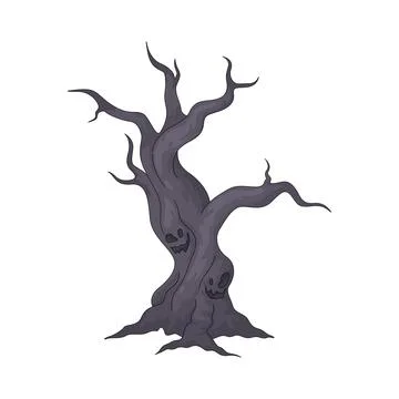 Spooky Tree illustration Stock Illustration