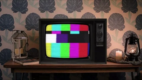 Spooky TV Lantern Green Screen Overlay Stock-Footage 344727538