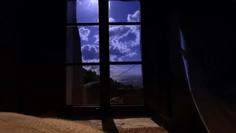 Spooky window timelapse Stock Footage 195963605