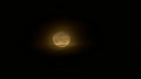 Spooky yellow moon time lapse, 4K Stock Footage 59105926