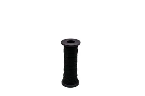 The spool of black thread Stock Photos