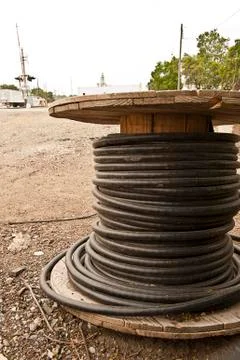 Spool of cable Stock Photos