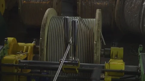 Spool of corrugated tube Video stock 70237369
