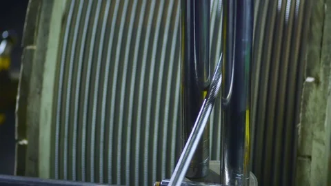Spool of corrugated tube Stock-Footage 70237459