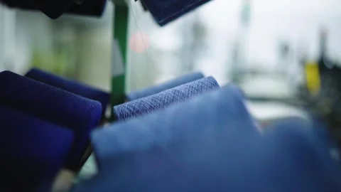 Spool Focus-Close-Up of a Thread Spool Stock Footage 287644925