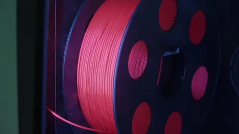 Spool with plastic for a 3d printer 스톡 동영상 167735810