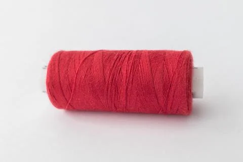 Spool of red thread Stock Photos