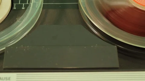 Spool to spool tape end run off Stock Footage 74116808