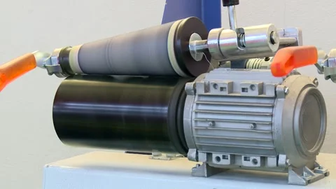 A spool of thread is attached to the equipment 5 Video stock 318849169