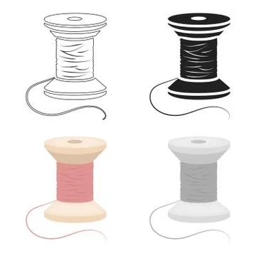 Spool of thread icon of vector illustration for web and mobile 스톡 일러스트