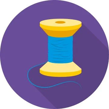 Spool of thread icon of vector illustration for web and mobile Illustrazione stock