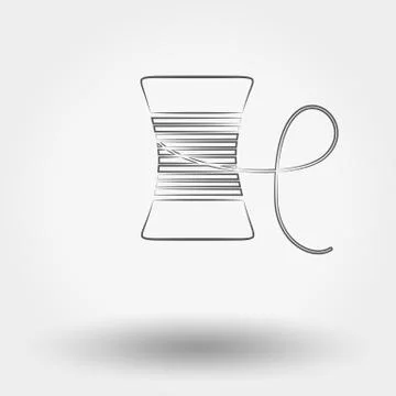 Spool of thread Stock Illustration