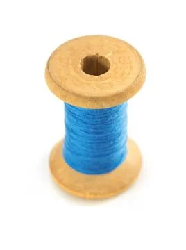 Spool of thread isolated on white Stock Photos