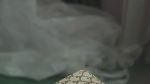 The spool of thread. Printing. Ring. Stock Footage 76132440