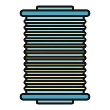 Spool of thread for sewing and craft work Stock Illustration