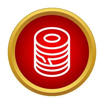 Spool of thread for sewing machine icon design Stockillustratie