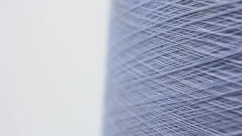 Spool of Thread. Yarn Textile Stock Footage 302389778