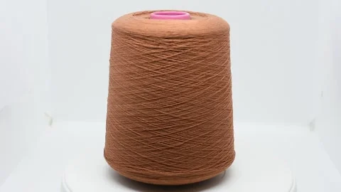 Spool of Thread. Yarn Textile Stock Footage 302389941