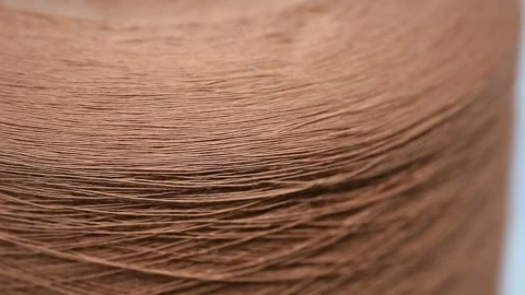 Spool of Thread. Yarn Textile Stock Footage 302389967