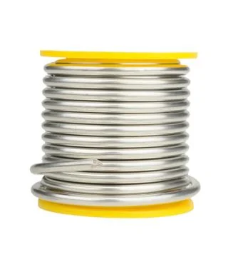 Spool of tin solder Stock Photos
