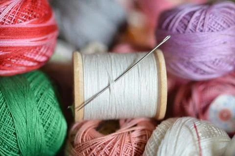 Spools of Cotton Thread 10 Stock Photos