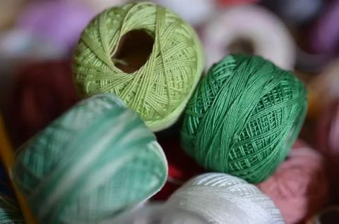 Spools of Cotton Thread 12 Stock Photos