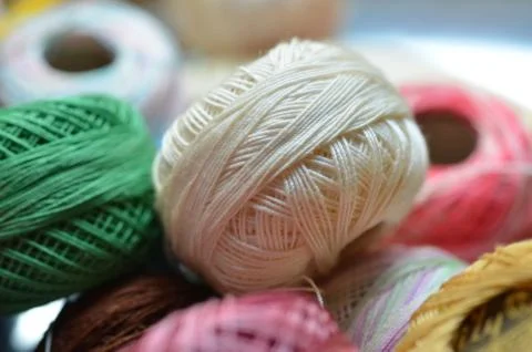 Spools of Cotton Thread 5 Stock Photos