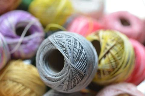 Spools of Cotton Thread 7 Stock Photos