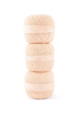 Spools of embroidery thread on top of each other Stock Photos