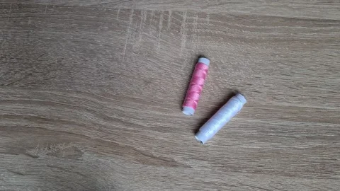  Spools Of Thread  Stock Footage 152410499