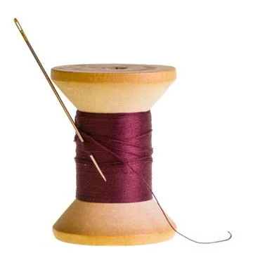 Spools of thread isolated on white 写真素材