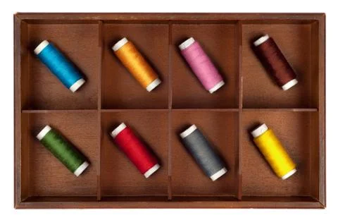 Spools of thread Stock Photos