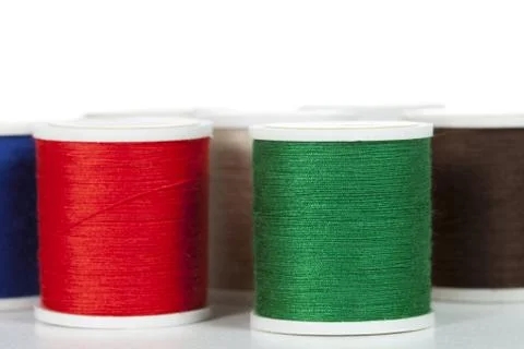 Spools of thread 스톡 사진
