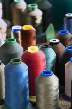 Spools of thread Stock Photos