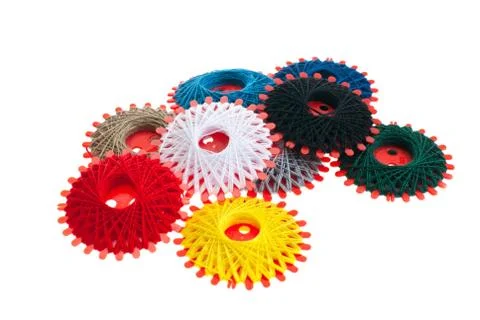 Spools of thread. Stock Photos