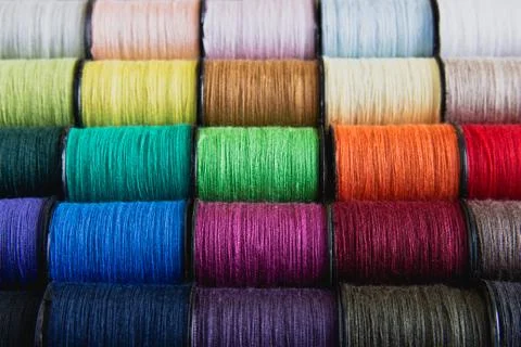 Spools of thread Stock Photos