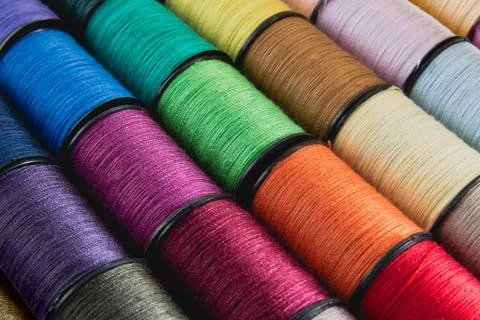 Spools of thread Stock Photos