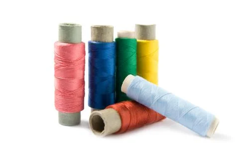 Spools of thread Stock Photos