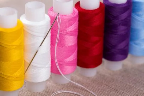 Spools of thread. Stock Photos