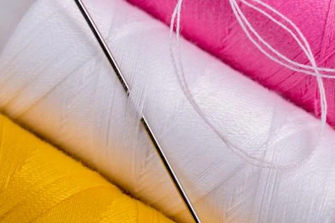 Spools of thread. Stock Photos
