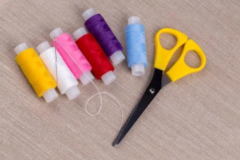 Spools of thread. Stock Photos