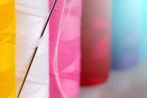 Spools of thread. Stock Photos