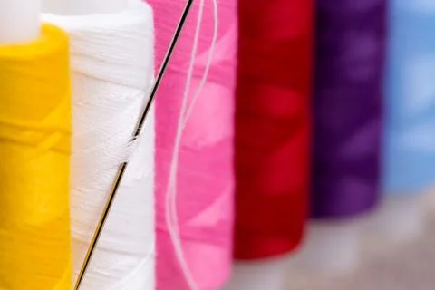 Spools of thread. Stock Photos
