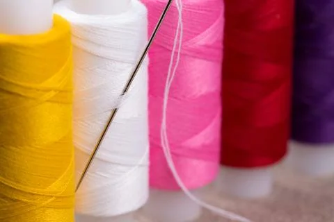 Spools of thread. Stock Photos