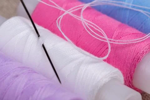 Spools of thread. Stock Photos