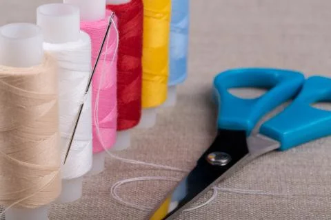 Spools of thread. Stock Photos