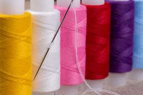 Spools of thread. Stock Photos